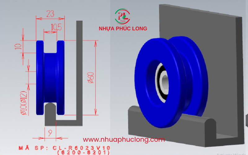 gia công con lăn nhựa